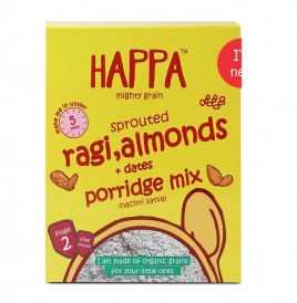 Happa Sprouted Ragi, Almonds +Dates Porridge Mix  Box  300 grams